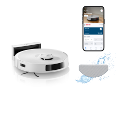 Bosch Spotless Advanced BCRC2W Robot Vacuum Cleaner - Effortless Cleaning, Smart Technology, Stylish White Design